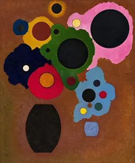 Blue Rider Movement Drucke: Black Increasing, 1927. Creator: Kandinsky, Wassily Vasilyevich (1866-1944)