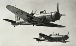 World War II Airplane Models Drucke: The Blackburn Roc, 1941. Creator: Unknown