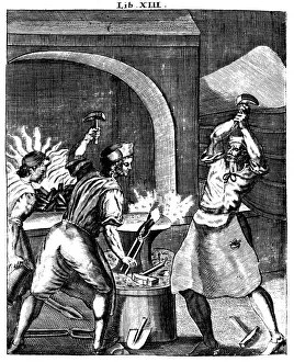 Schmiede am Werk, 1715