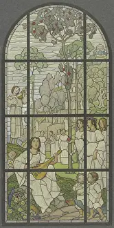 Stained Glass Window Designs Drucke: The blessed. Creator: Wilhelm Sus