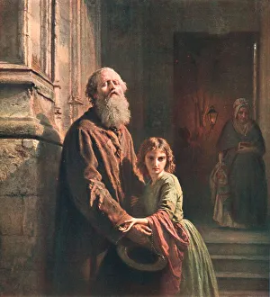 British Public Picture Galleries Drucke: The Blind Beggar, 1853, (c1902). Creator: Unknown