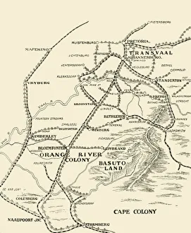 Second Boer War Images Drucke: The Blockhouse System, 1902. Creator: Unknown