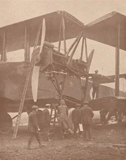 Early 20th Century Flight Drucke: The Bomb Berlin Bus, c1918 (1919)