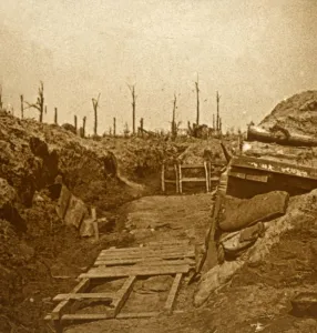 After bombardment, c1914-c1918
