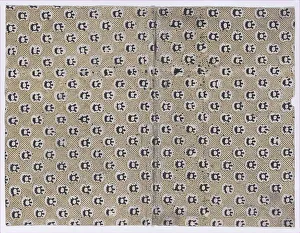 Abstract Art Patterns Drucke: Book cover with overall dot and abstract pattern, 19th century. Creator: Anon