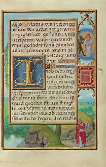 Old Testament Biblical Scene Drucke: Border with Zechariah's Vision of the High Priest and the Devil