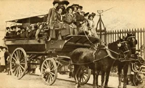 Horse Drawn Vehicle Images Drucke: Bound for a Beano, 1900, (1933). Creator: Unknown