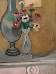 Drucke von Das Bouquet von Anemonen, 1918. Privatsammlung Henri Matisse Drucke: Der Strauß Anemonen, 1918. Künstler: Matisse, Henri (1869-1954)