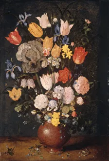 Drucke von Blumenbüchlein im Tonvasen, um 1610 Anthony Van Dyck Drucke: Blumeengel in einer Tonvasse um circa 1610 von Anthony van Dyck