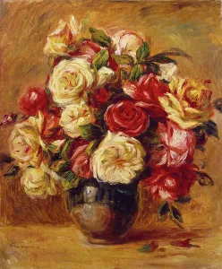 Drucke von Blumenstrauß aus Rosen, 1911 Pierre-Auguste Renoir Drucke: Bouquet von Rosen, 1911. Künstler: Pierre-Auguste Renoir