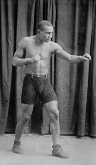 Heritage Art Collection USA Drucke: Boxer George Robinson, between c1910 and c1915. Creator: Bain News Service
