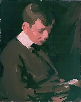 Samuel John Peploe Drucke: Boy Reading, c1903. Creator: Samuel John Peploe