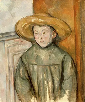 Junge mit Hut aus Stroh, 1896. Ersteller: Paul Cézanne