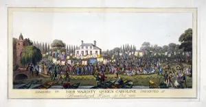 Drucke von Brandenburgische Haus, Hammersmith, London, 1820 (1821) Hammersmith Drucke: Branenburghaus in Hammersmith, London, 1820/21
