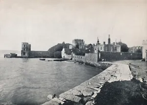 Die Brankseas-Insel - Allgemeiner Blick auf das Schloss, 1895