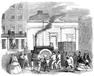 Steam Power Technology Drucke: Bray's Traction-engine, 1858. Creator: Unknown