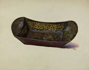 Gerahmter Druck : Brot- oder Äpfeltray, 1936. Erfinder: Eugene Shellady Gerahmter Druck : Brot- oder Äpfeltray, 1936. Erfinder: Eugene Shellady