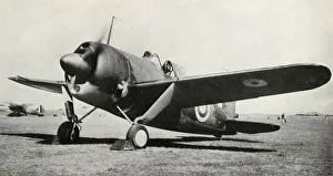Second World War Aeroplanes Drucke: The Brewster Buffalo, 1941. Creator: Unknown