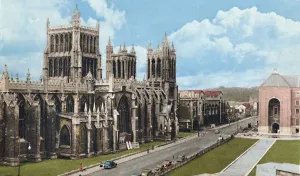 Bristol City Landmarks Drucke: Bristol Cathedral, c1940s