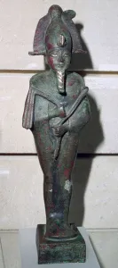 Bronzestatue des Osiris