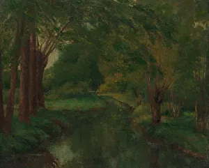 Drucke von Ein Bach in einer Lichtung (vom Brook, Tal von Fontcouverte; Studie), wahrscheinlich 1862 Gustave Courbet Drucke: Ein Bach in einem Lichtungen (wahrscheinlich Bach)