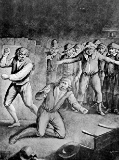 British Sport History Drucke: The bruising match, 1730