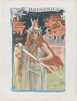 Norse Mythology Images Drucke: Brunhilde, 1899