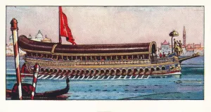 Venice Water Transport Drucke: The Bucentaur, 1937