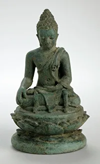 Buddhist Art Asia Drucke: A Buddha, between c.875 and c.950. Creator: Unknown