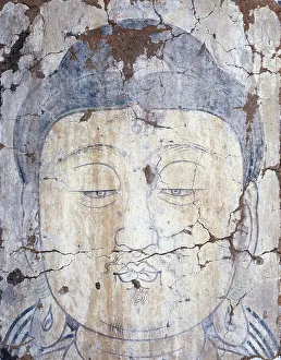 Der Kopf des Buddha zwischen 1368 und 1644. Ersteller unbekannt