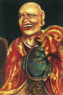 Cigarette Card Album Drucke: Buddhist deity, c1928. Creator: Unknown