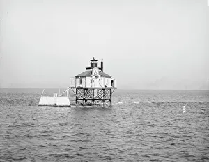 US Coastal Landmarks Drucke: Bug Light, Boston, Mass. c1906. Creator: Unknown
