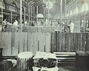 Guildhall Library Art Gallery Images Drucke: Building class, School of Building, Brixton, London, 1911