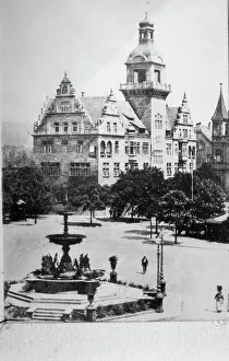 Bauwerk und Park - unbekannt. Künstler: Unbekannt.