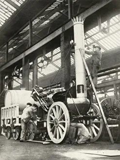 Science Museum London Drucke: Building the Rocket - in 1935, 1935. Creator: Unknown