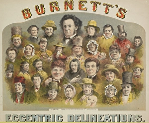 Vaudeville Performer Drucke: Burnett's Eccentric Delineations