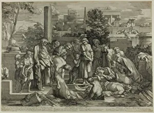 Zu Ehren der Toten, aus den Werken von Gnade, 1656-57. Ersteller: Sébastien Bourdon