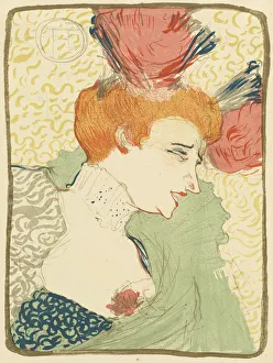 Henri De Toulouse Lautrec Art Drucke: Bust of Mlle. Marcelle Lender (Mlle. Marcelle Lender, en buste), 1895