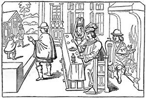 Medieval Costume Drucke: The bycocket, c1470, (1910)