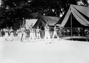 Kadettenlager, United States Military Academy West Point, zwischen 1909 und 1914. Ersteller: Bain News Service