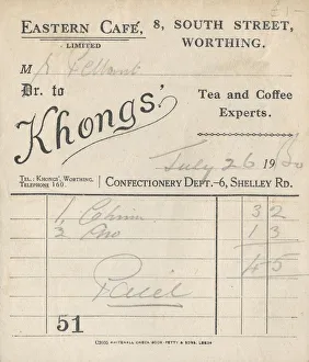 Kaffeebelegung, 1950; Ersteller unbekannt