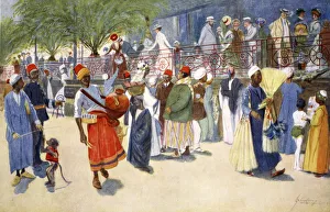 North African Street Scene Drucke: Cairo Curios, or The Shepheards Flock, 1908. Artist: Lance Thackeray