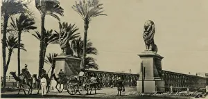 Kairo - Kasr-El-Nil Brücke, 1930–39. Ersteller: Unbekannt