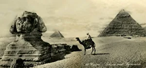 Bilder Datiert 2019 Februar: Kairo - Sphinge und Pyramiden, 1918-1939. Schöpfer unbekannt