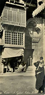 Cairo Architecture Drucke: Cairo - A Typical Native House, c1918-c1939. Creator: Unknown