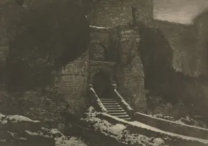 Photogravure Prints Drucke: Camera Work: Harlech Castle, 1910. Creator: J. Craig Annan (British, 1864-1946)