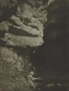 British Photographer Drucke: Camera Work: Man Sketching, 1910. Creator: J. Craig Annan (British, 1864-1946)
