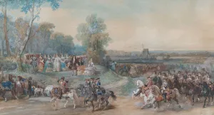 Kampfplatz von Compiègne, um 1698, ca. 1860. Schöpfer: Eugen Louis Lamé
