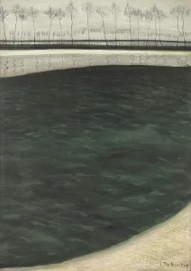 Aquarellierte Landschaften Drucke: Der Kanal, 1909. Künstler: Spilliaert, Leon (1881-1946)