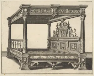 Kanopébett aus Verscheyden Schrynwerck (... ),[Plusieurs Menüseries (...)], 1658